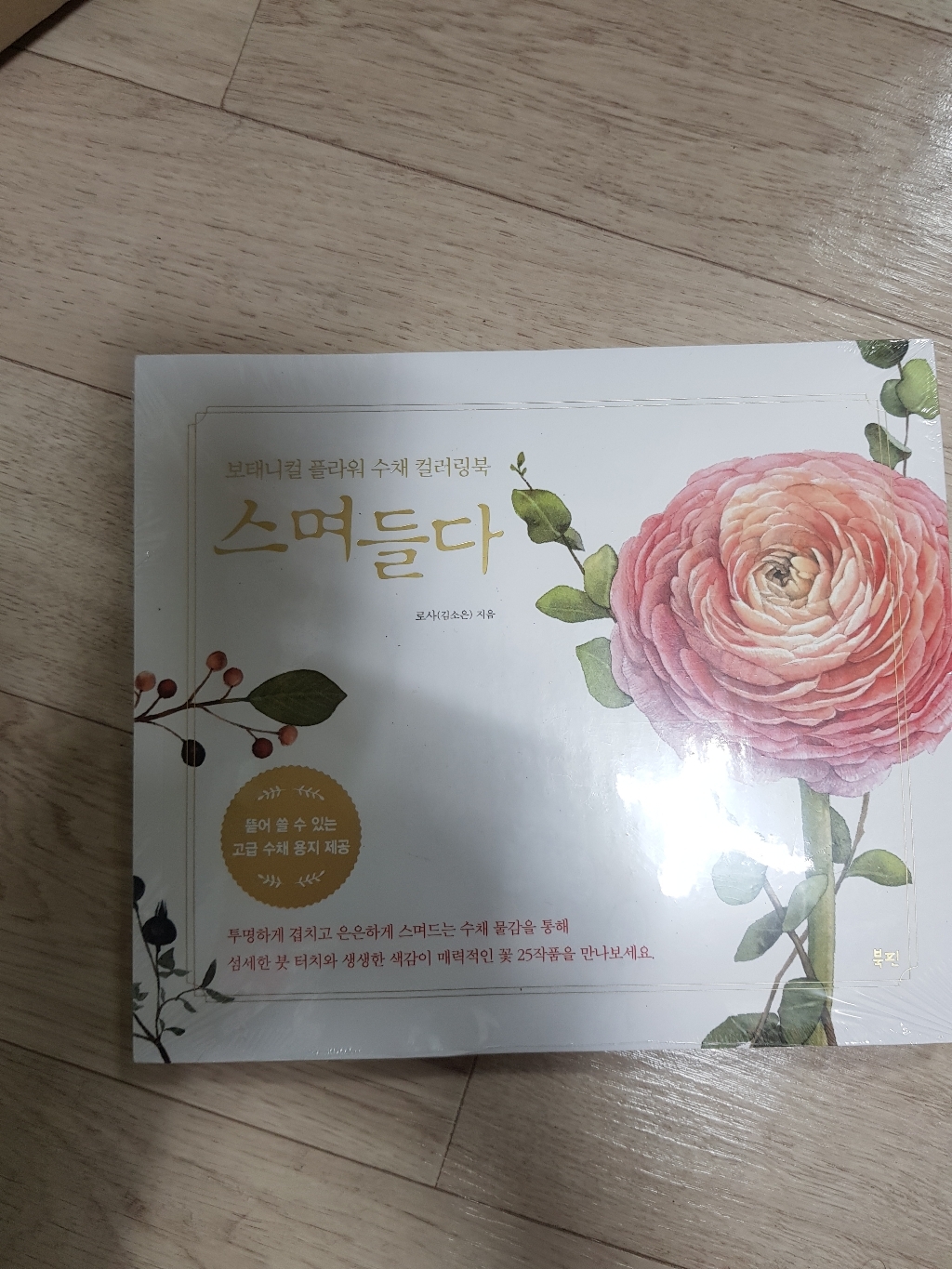 스며들다:보태니컬 플라워 수채 컬러링북