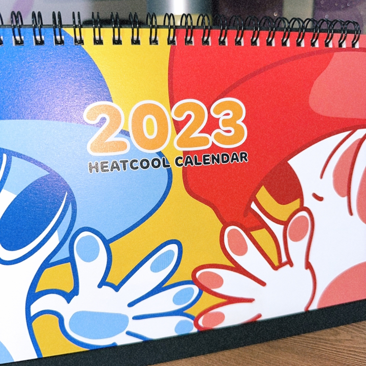 히트쿨 2023년 고급 탁상 캐릭터 달력 책상 스케줄 캘린더