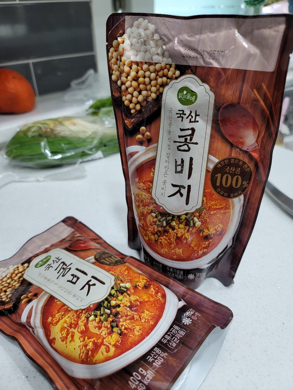 맑은물에 국산 콩비지