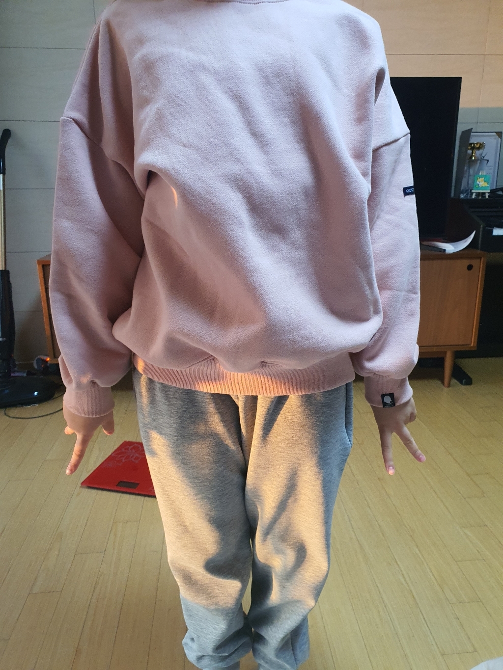 더데일리 아동용 밍크 기모 조거 바지
