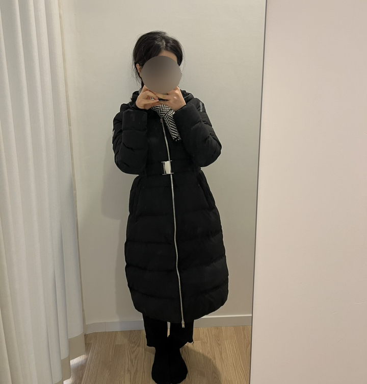 게스 22FW 프리미엄 벨티드 다운코트 여성용
