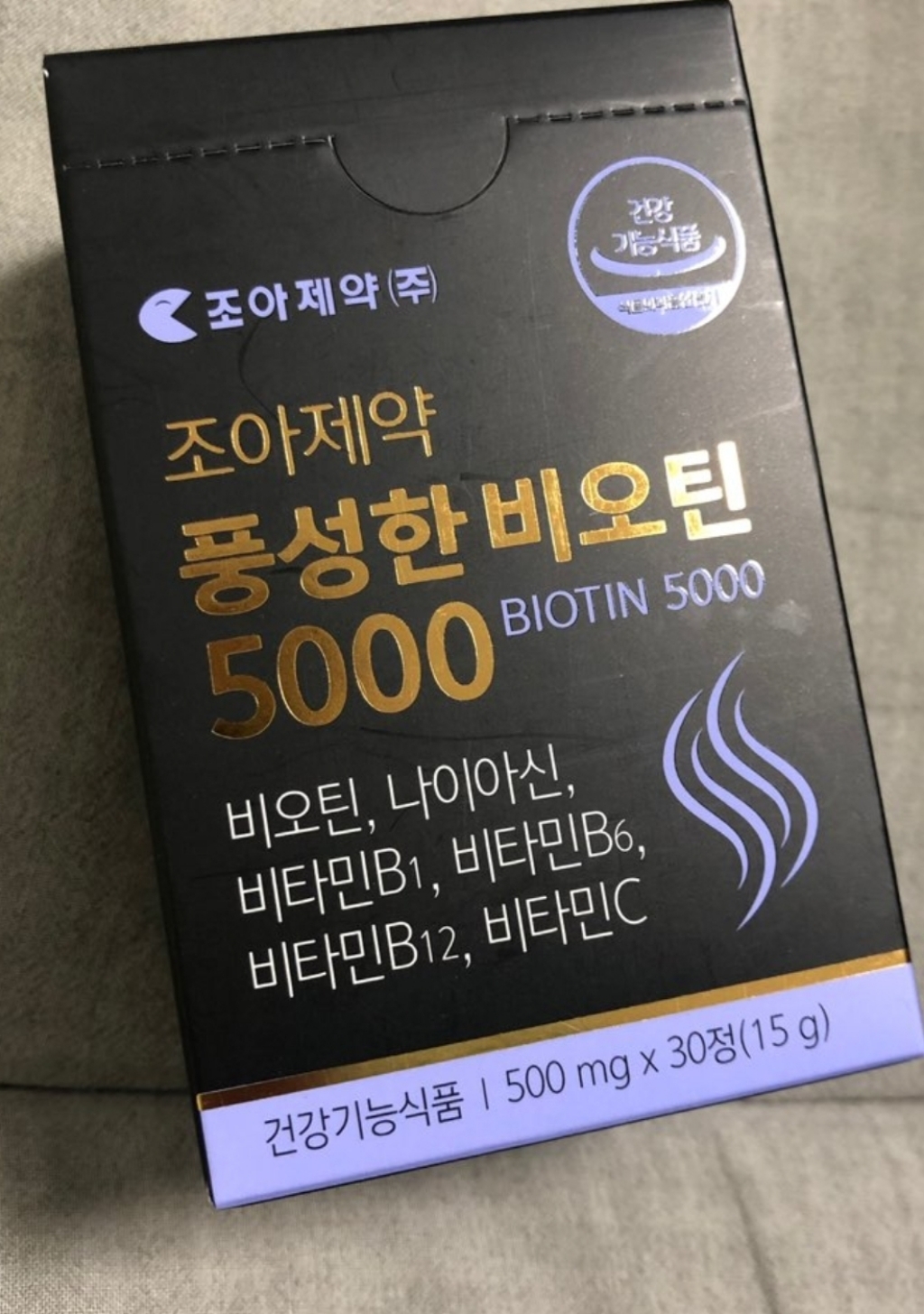 조아제약 풍성한비오틴 5000 고함량 프랑스산 비오틴 맥주효모