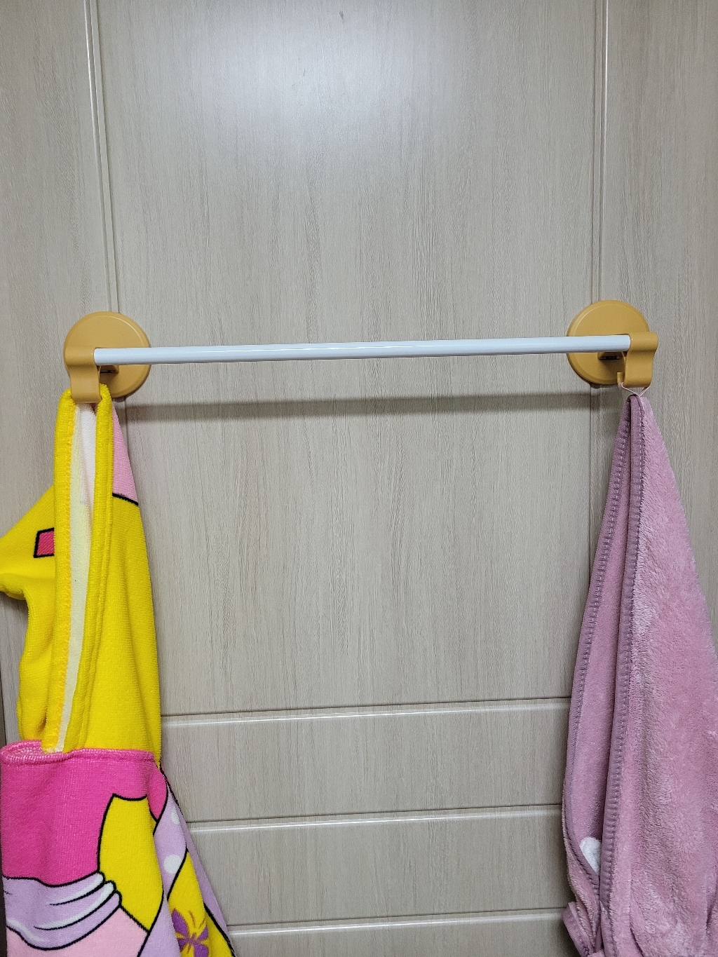 무타공 접착식 화장실 부착용 욕실 문 싱크대 주방 수건걸이