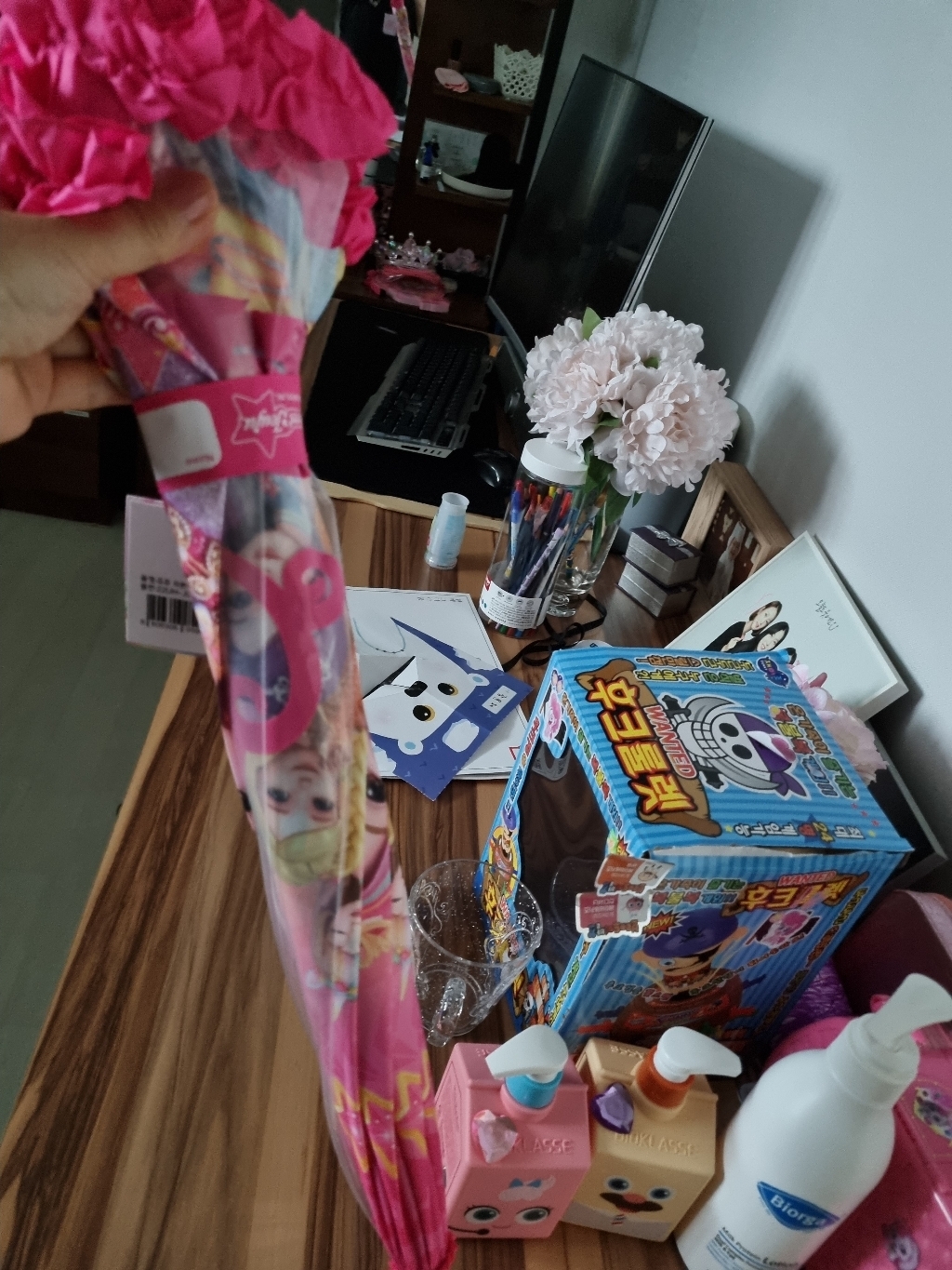 시크릿쥬쥬 리본 왕관 50 우산