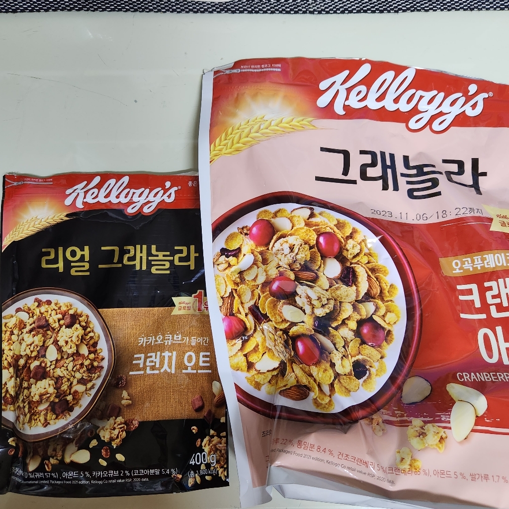 켈로그 크랜베리 아몬드 그래놀라