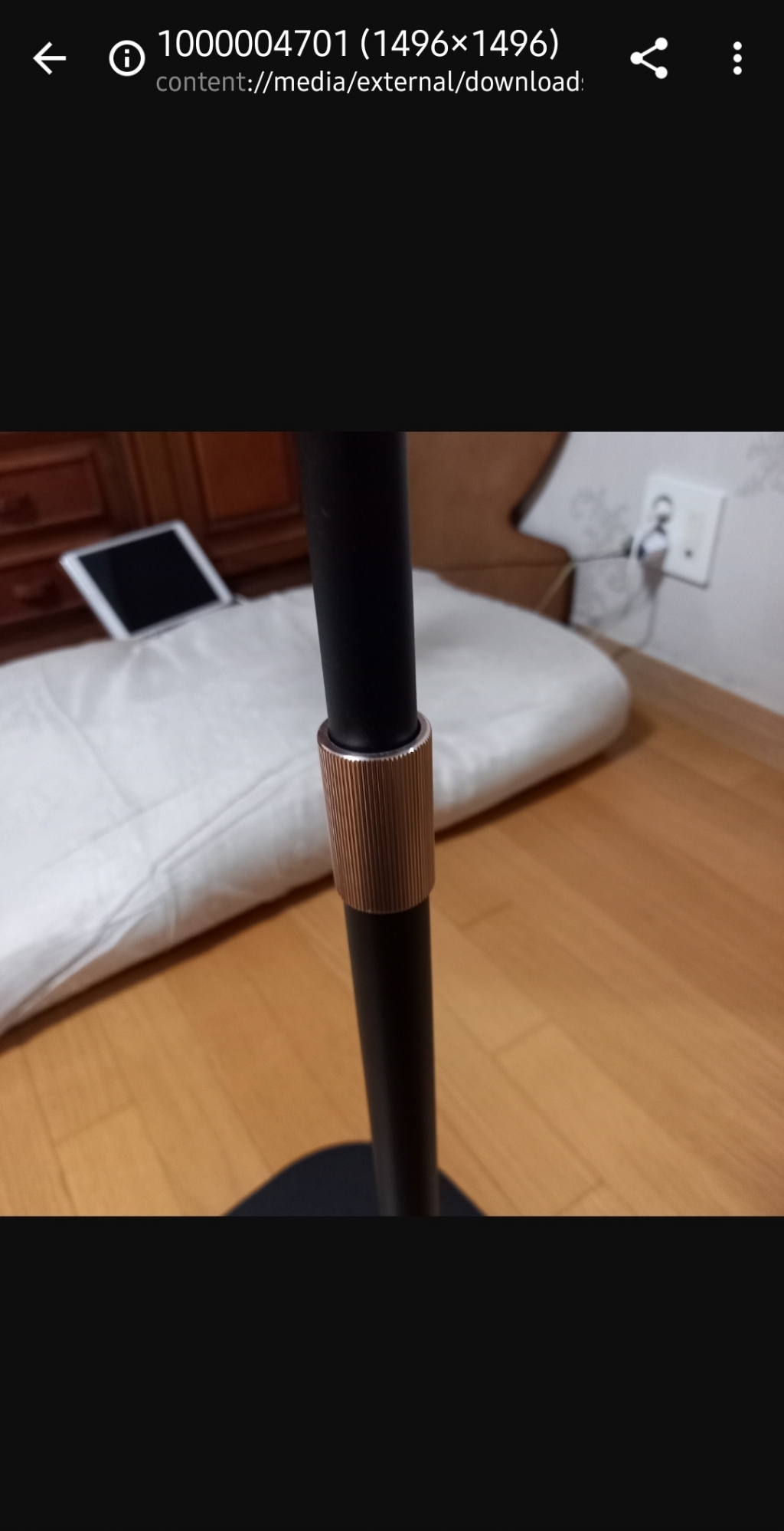 높이조절기능 있는 침대 핸드폰 거치대 스탠드형 자바라