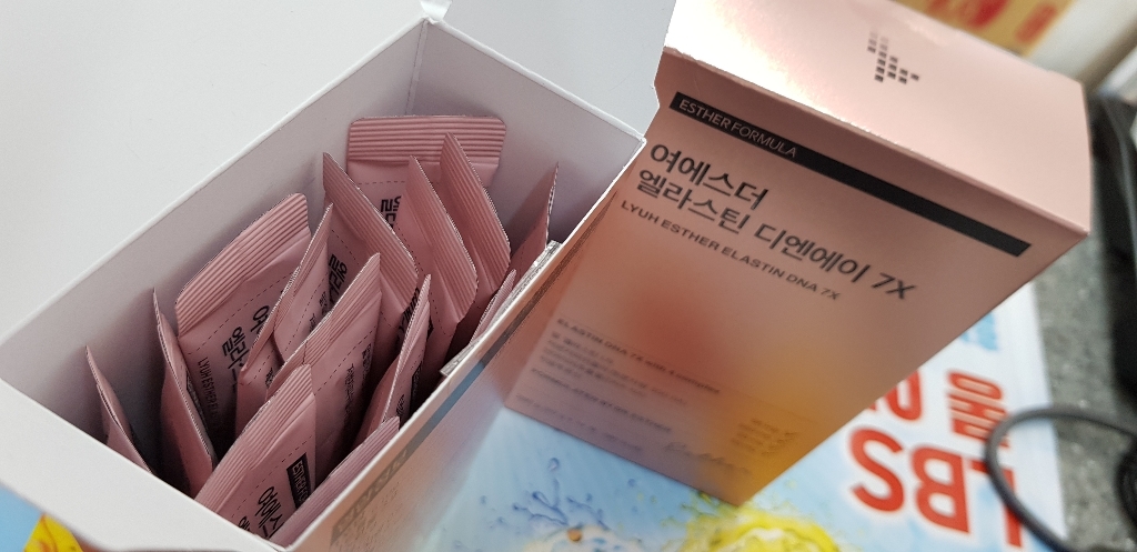 에스더포뮬러 여에스더 디엔에이 7X 말 엘라스틴 데스모신 이소데스모신 저분자 피쉬 콜라겐 히알루론산 3세대 앨라스틴 젤리 스틱 고함량 식약처 식약청 인증 여예스더 디앤에이 콤부차