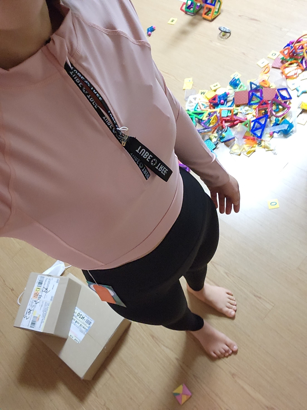 에이치머스 여성용 안티베 래쉬가드 하이웨스트 레깅스
