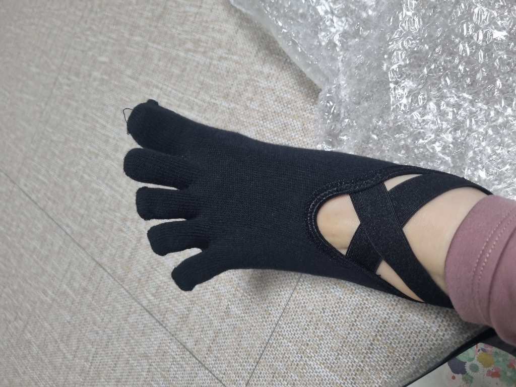 시너싹스 여성용 논슬립 토삭스 필라테스 요가 양말 4켤레