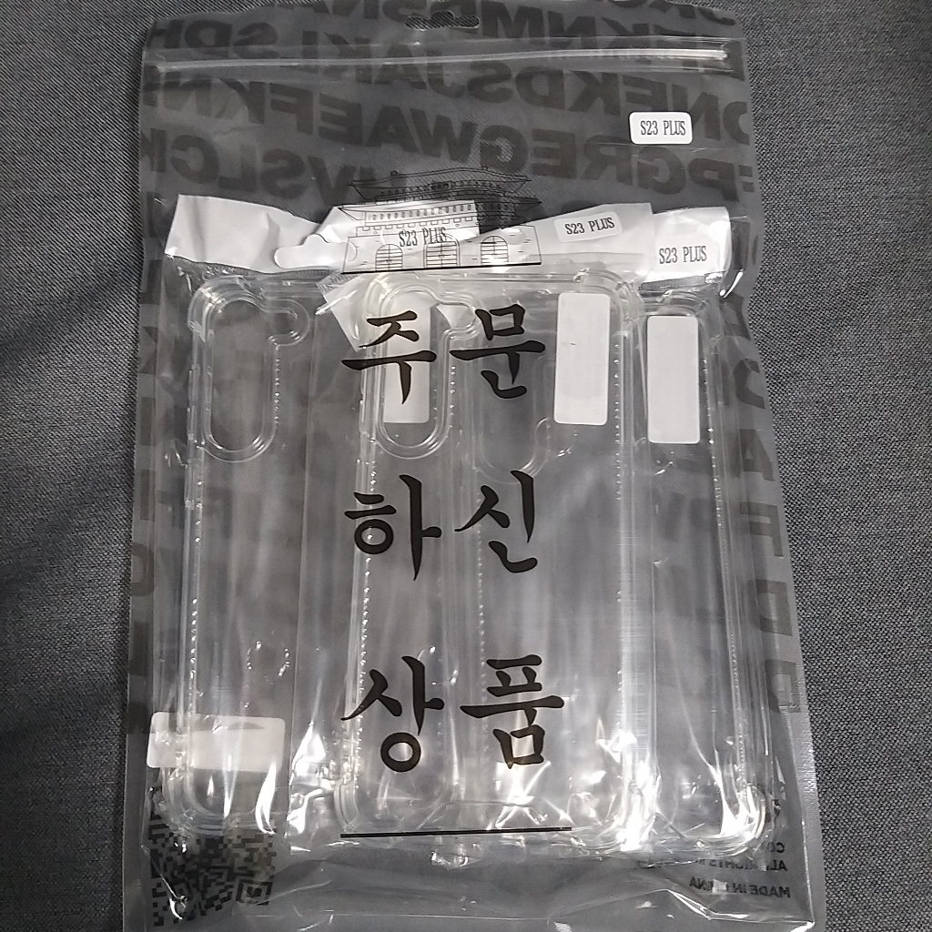 누아트 에어프레임 투명 휴대폰 젤하드케이스 3개입