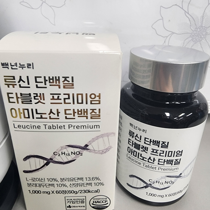 백년누리 류신 단백질 타블렛 프리미엄 아미노산 단백질