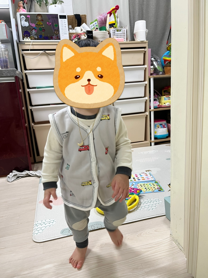 []베스더스 유아동 아기 봄 가을 간절기 겨울 실내 조끼 보온 기모 잠옷 홈웨어 파자마 어린이집 생일 선물
