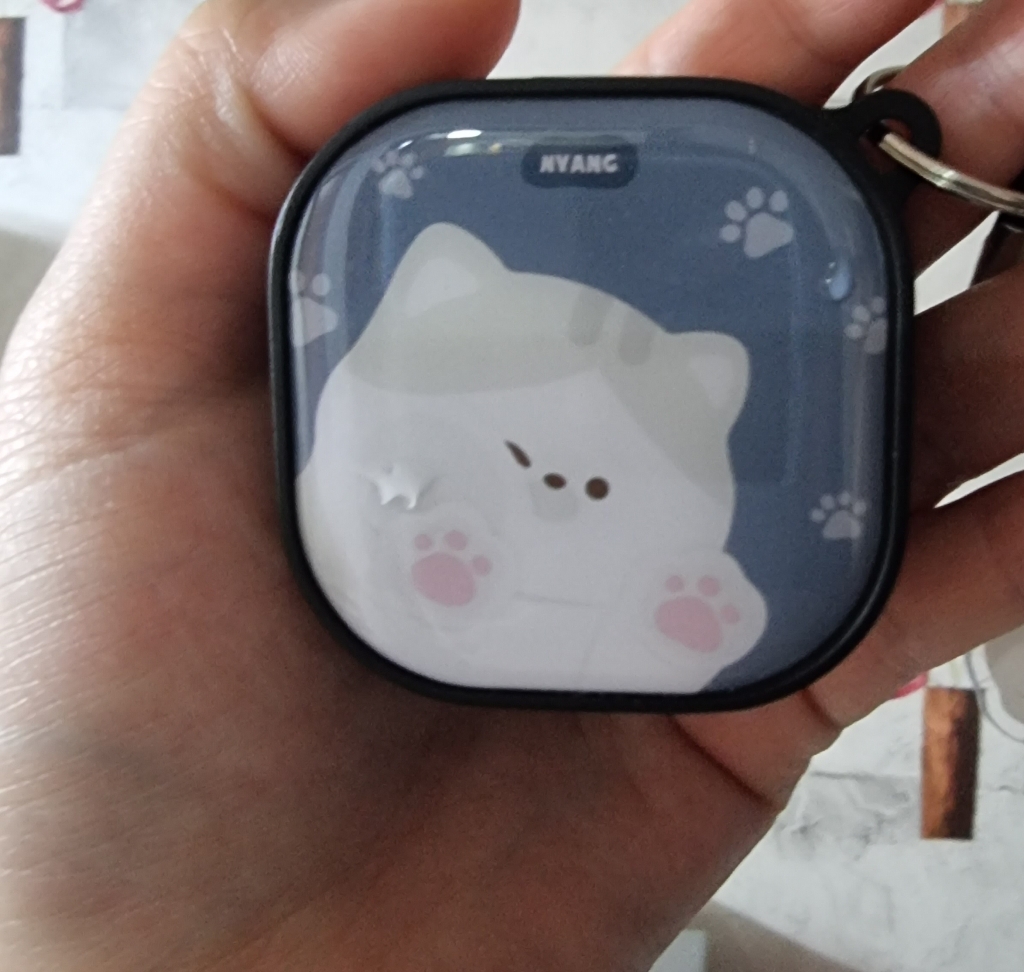 나인어클락 고양이 냥이 젤리 에폭시 하드 갤럭시 버즈 라이브 케이스냥이 키링