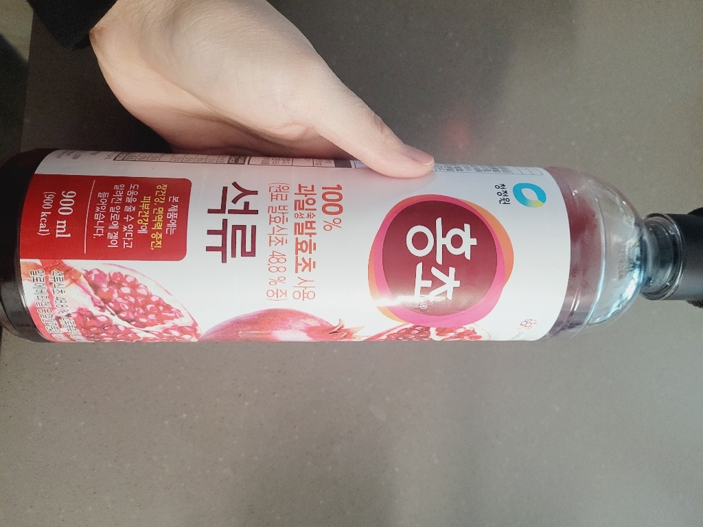 청정원 홍초 자연발효초 사용 석류