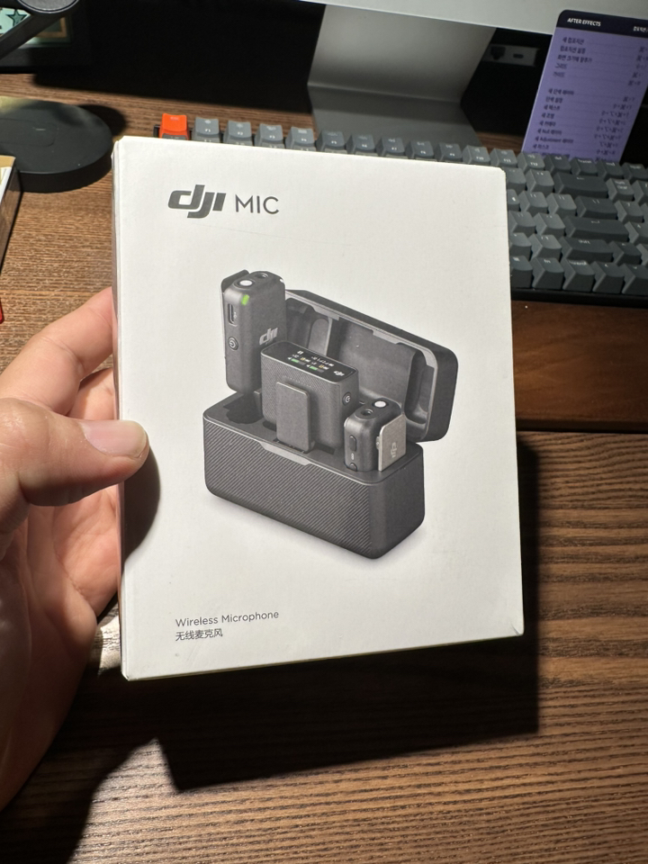 [쿠팡수입] DJI IC 무선 마이크 2 TX  1 RX  충전케이스