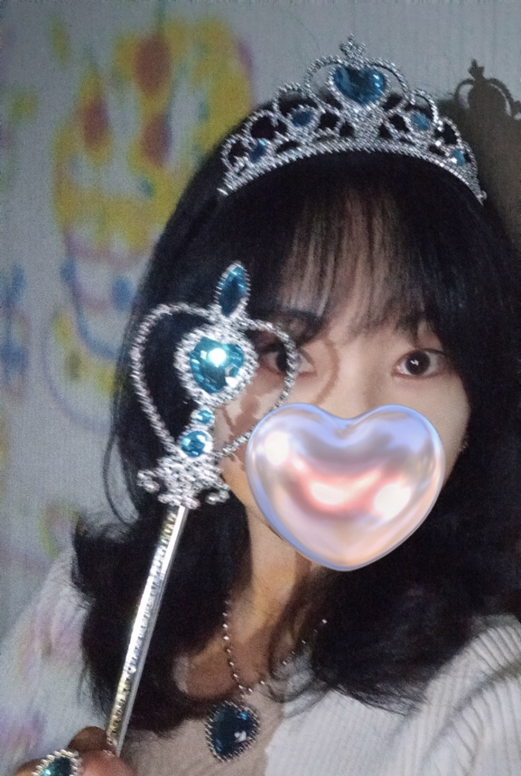 루비 공주 목걸이 왕관 반지 귀걸이 인싸템 파티용품