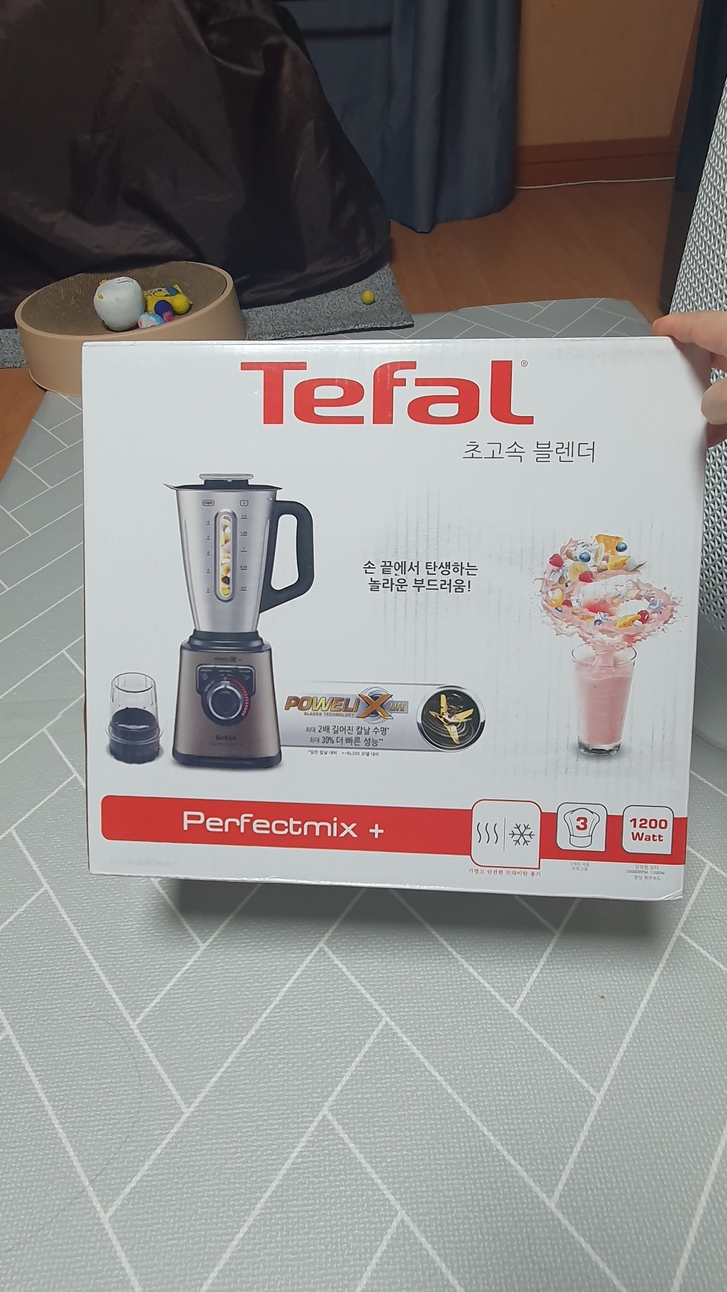 테팔 퍼펙트 믹스 스틸 초고속 블렌더 B82TEKR