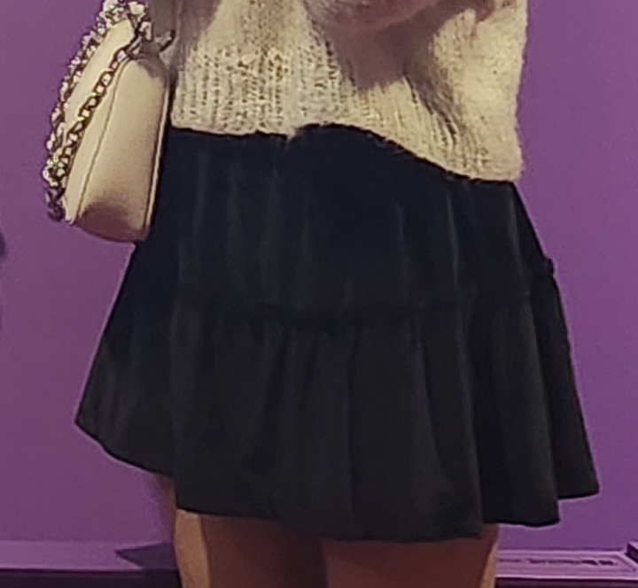 밀키버터 여성용 캉캉 벨벳 미니 스커트