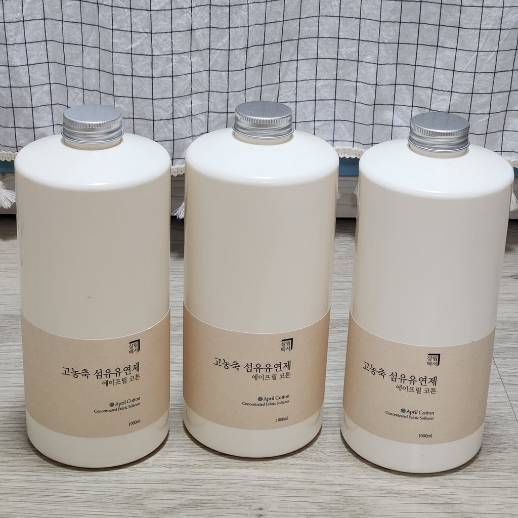 살림백서 고농축 퍼퓸 섬유유연제 에이프릴 코튼 본품