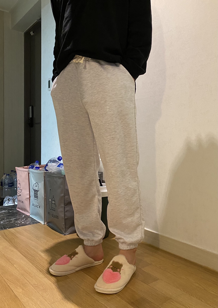 몽키 국내생산 내추럴 남자 밴딩 트레이닝 조거팬츠