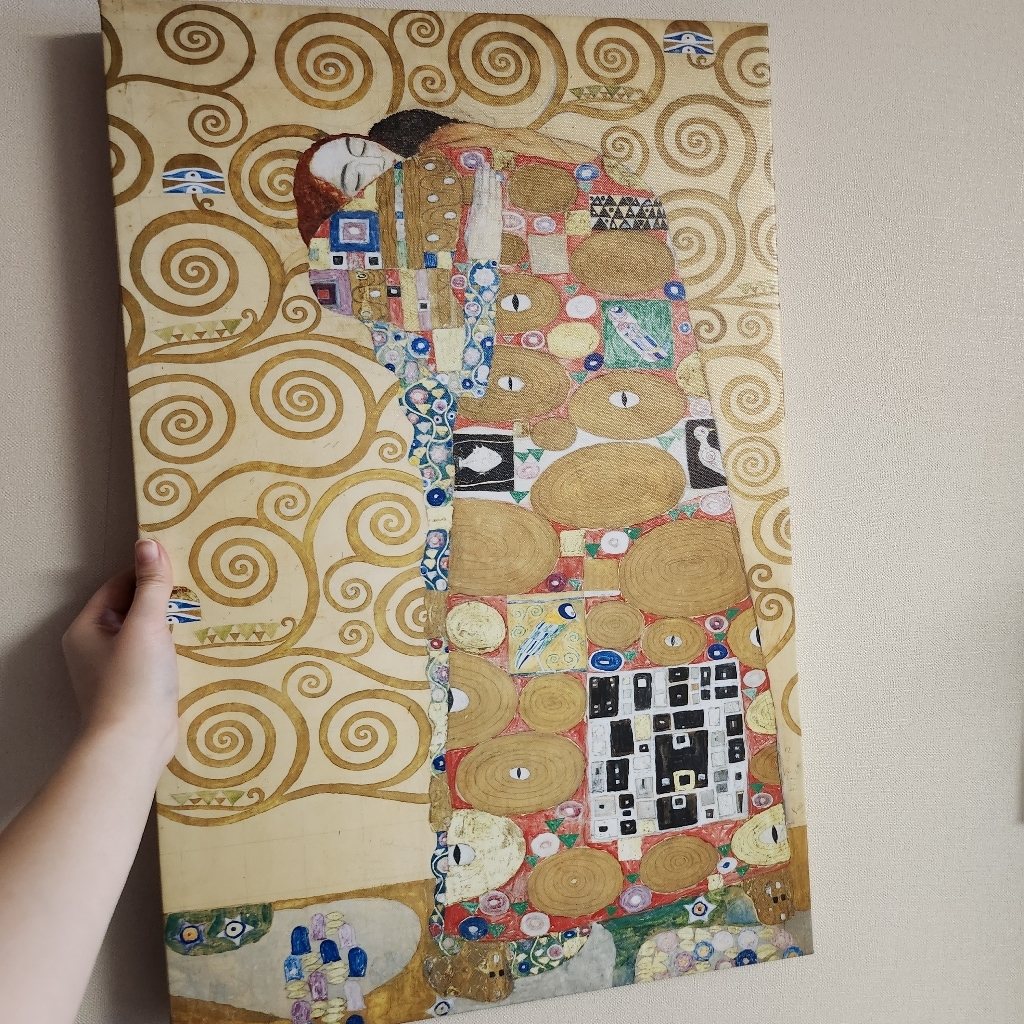 명화그림 구스타프 클림트 캔버스액자 키스 성취 생명의나무 기다림 대형 와이드 홈카페 인테리어 거실 침실 카페