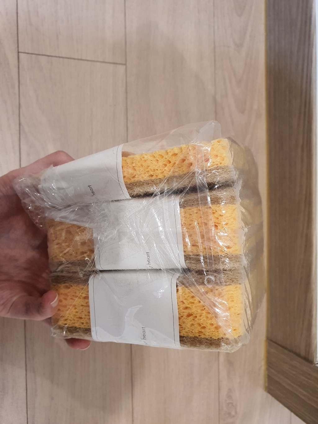 보리홈 사이잘 셀룰로오스 양면 수세미