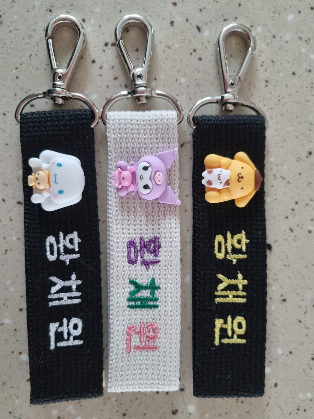 어린이집가방네임택 자수네임택 가방이름표 어린이집 유치원 가방 자수 이름표 네임택