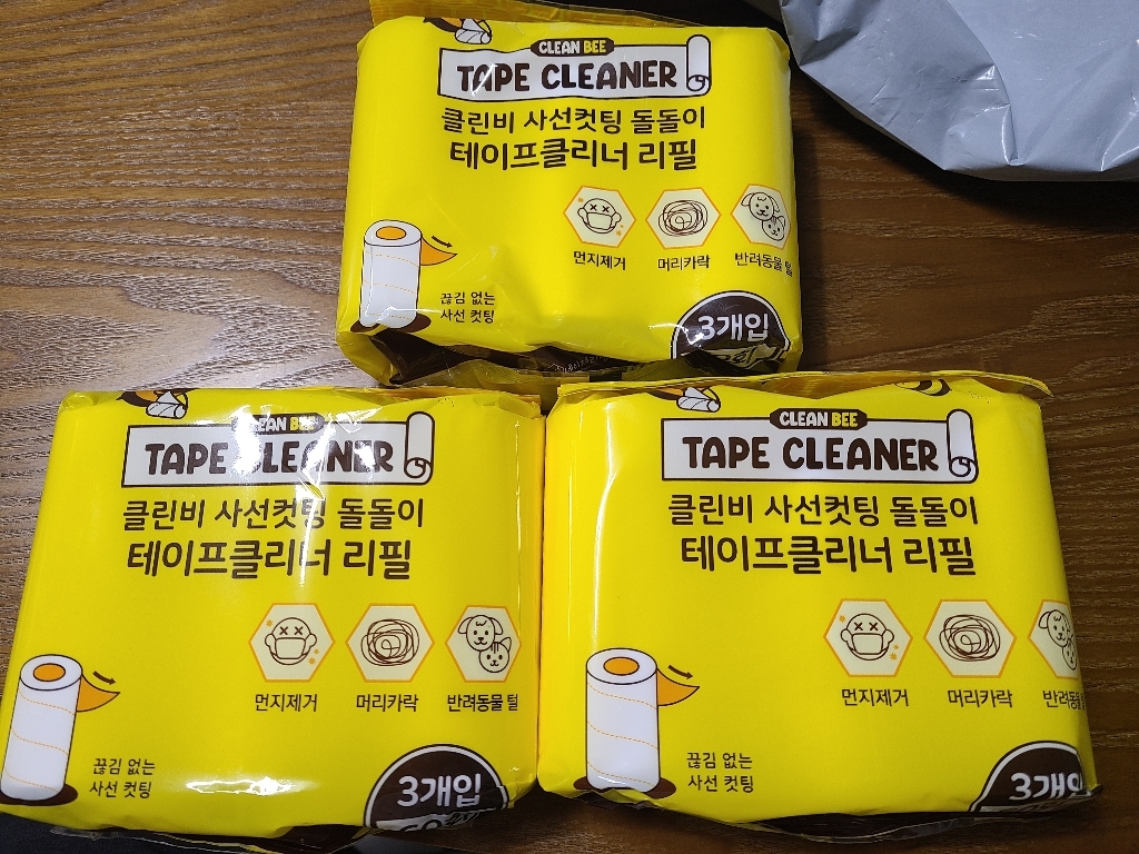 네이쳐리빙 클린비 사선컷팅 돌돌이 테이프클리너 리필