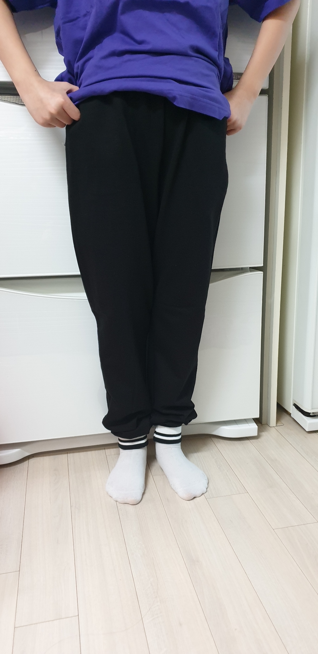 더데일리 아동용 포인트 조거 바지