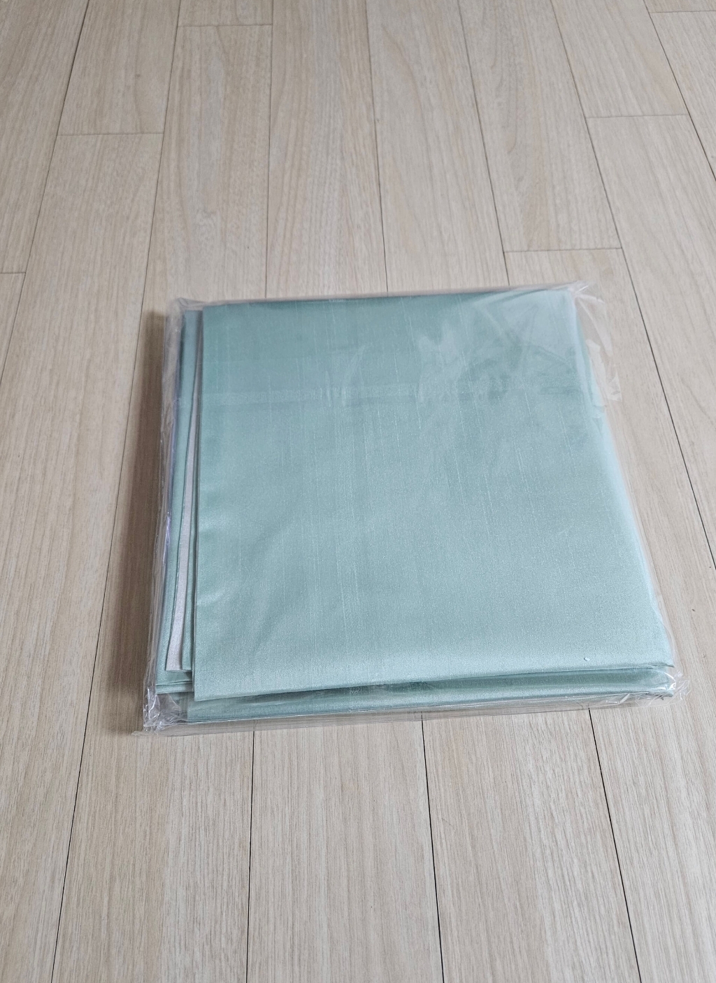 통샵 실크 겹 보자기 110 x 110 cm, 파스텔그린 + 아이보리(112), 3개