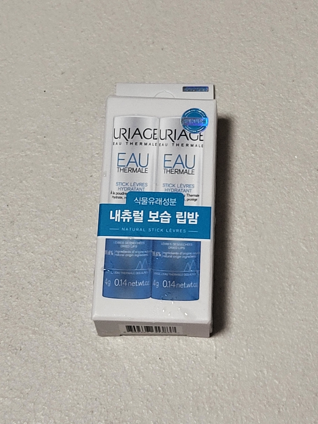 유리아쥬 오 떼르말 스틱 레브르 립밤, 무색, 4g, 2개