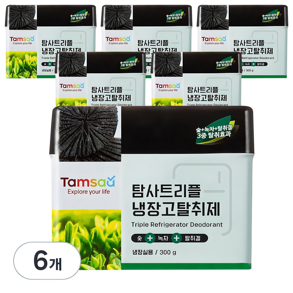 추천상품 탐사 트리플 냉장고 탈취제 대용량, 300ml, 6개 – 로켓배송으로 즐기는 시원한 공기 정화