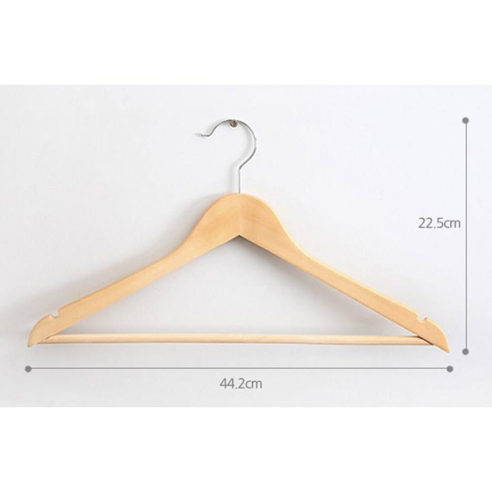 홈앤하우스 프리미엄 원목 옷걸이: 질서 정연한 옷장을 위한 우아하고 내구성 있는 솔루션