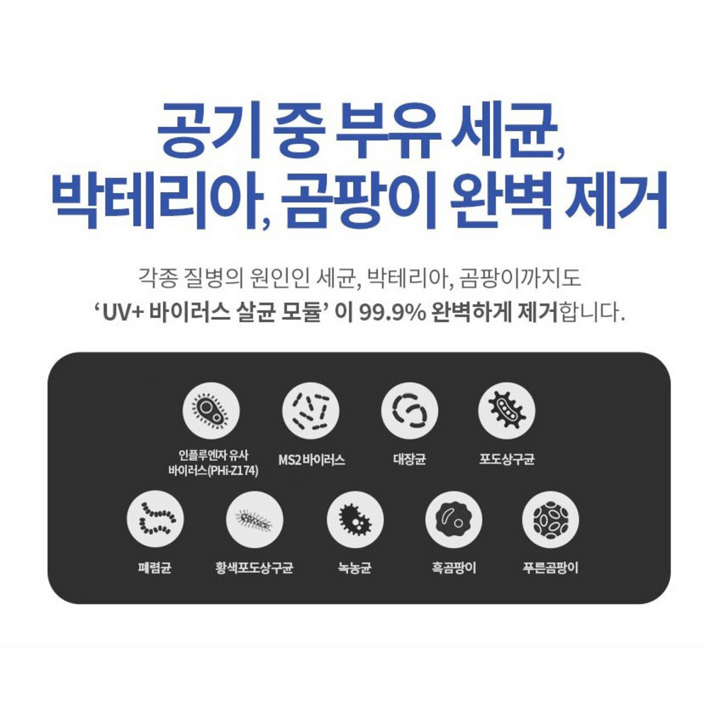 미로 MSP20UV로 깨끗하고 안전한 공기를 마시세요.