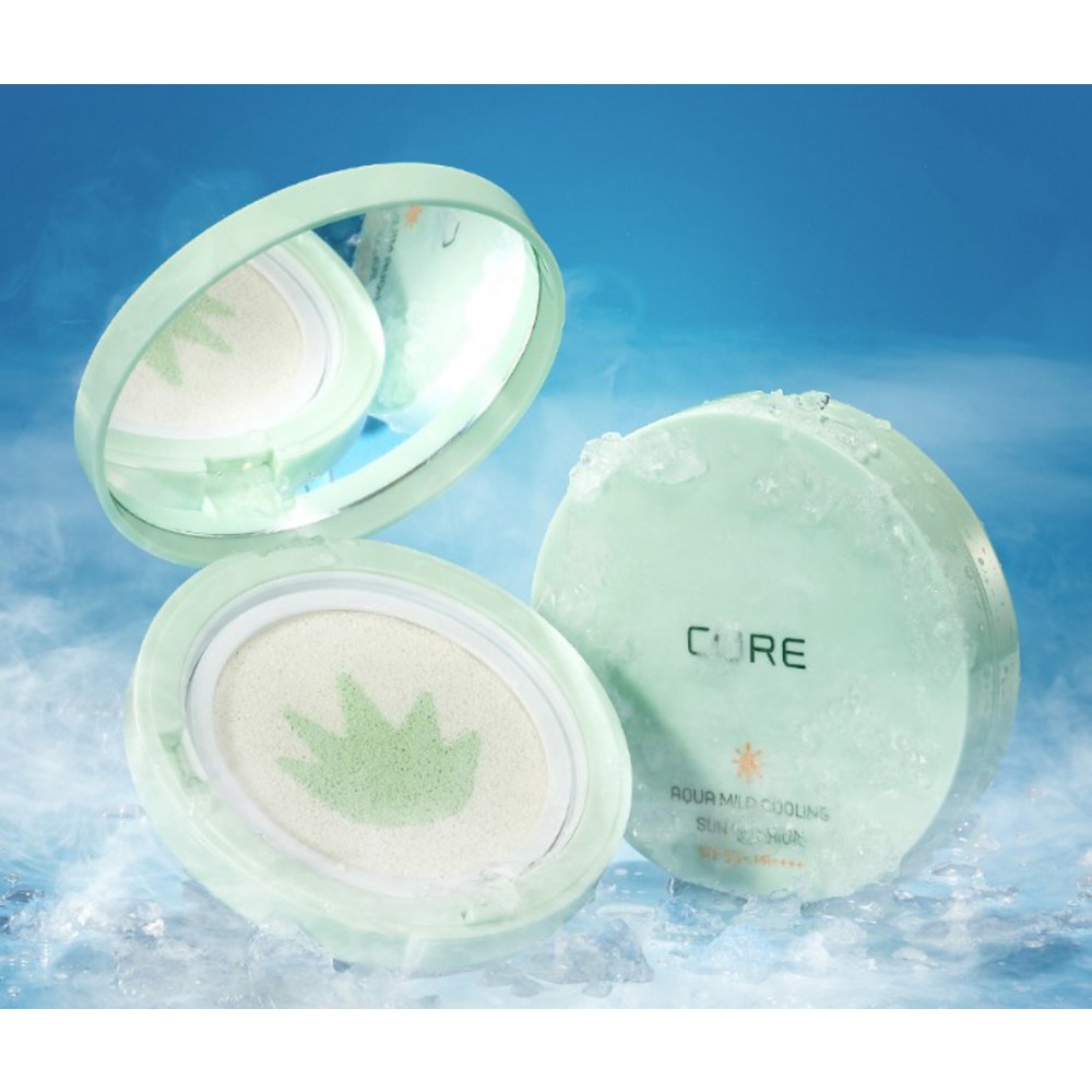 김정문알로에 쿨링 선쿠션으로 시원하고 촉촉하게 자외선으로부터 피부를 지키세요.