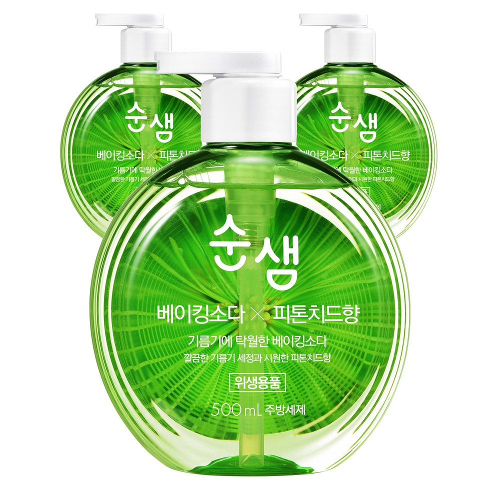 추천상품 순샘 베이킹소다 피톤치드향 주방세제, 500ml, 3개 구매 후기