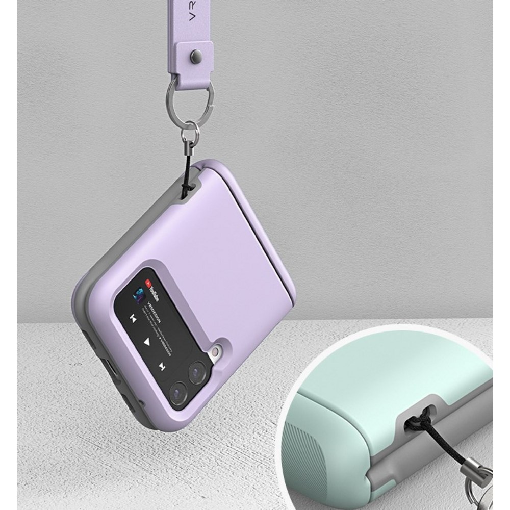 갤럭시 Z 플립4에 탁월한 보호와 세련된 스타일을 제공하는 베루스 이중 범퍼 하드 케이스