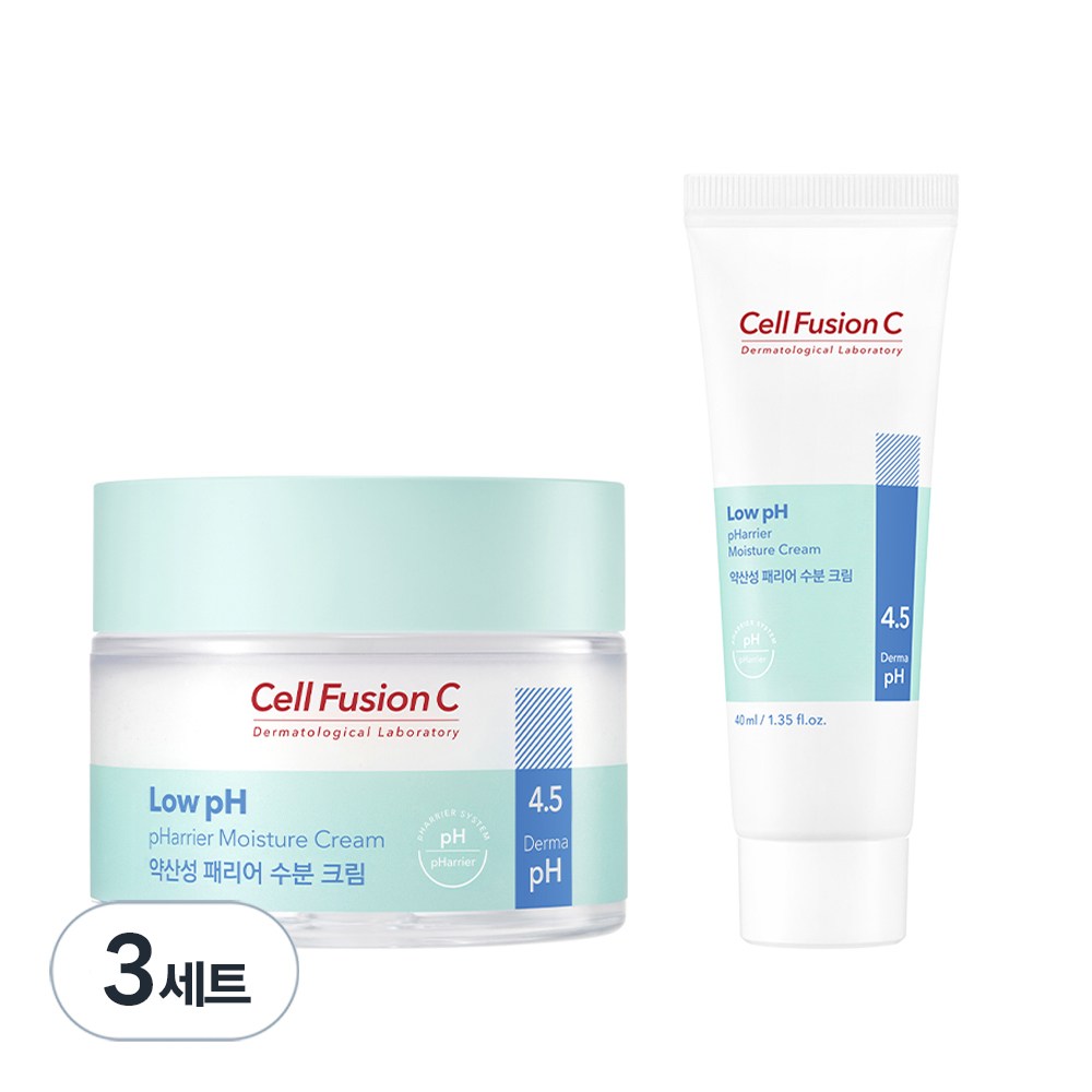 셀퓨전씨 약산성 패리어 수분크림 80ml + 40ml 세트, 120ml, 1개