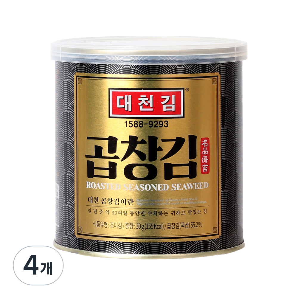 대천김 곱창캔김, 30g, 3개