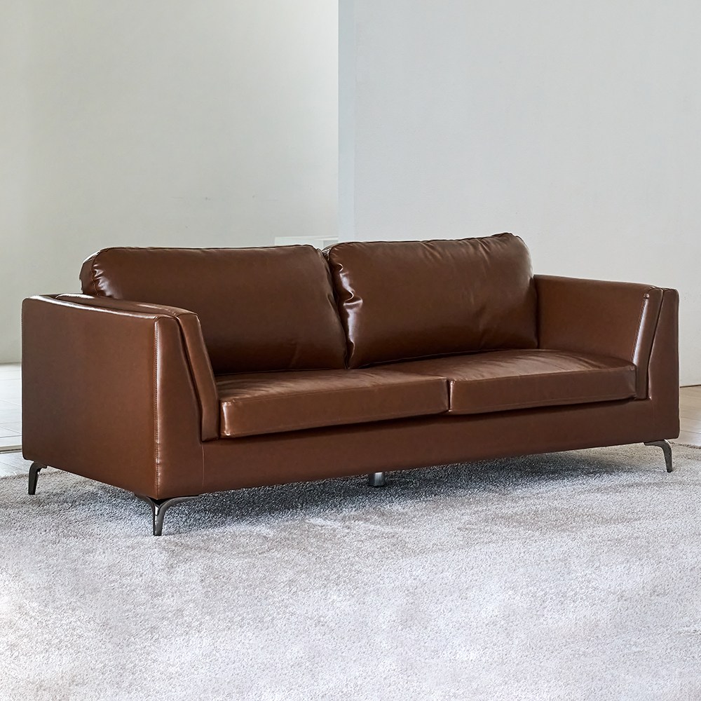 가성비 끝판왕! 웰퍼니쳐 브뤼셀 가죽 3인용 소파, 지금 바로 득템하세요!