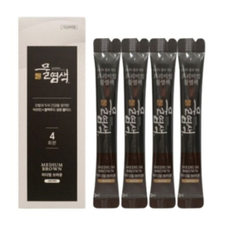 씨드비 프리미엄 물염색 시즌2 4p, 다크브라운, 3개