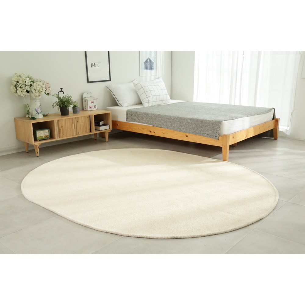 러그 거실 침대 먼지없는 방바닥매트 원형