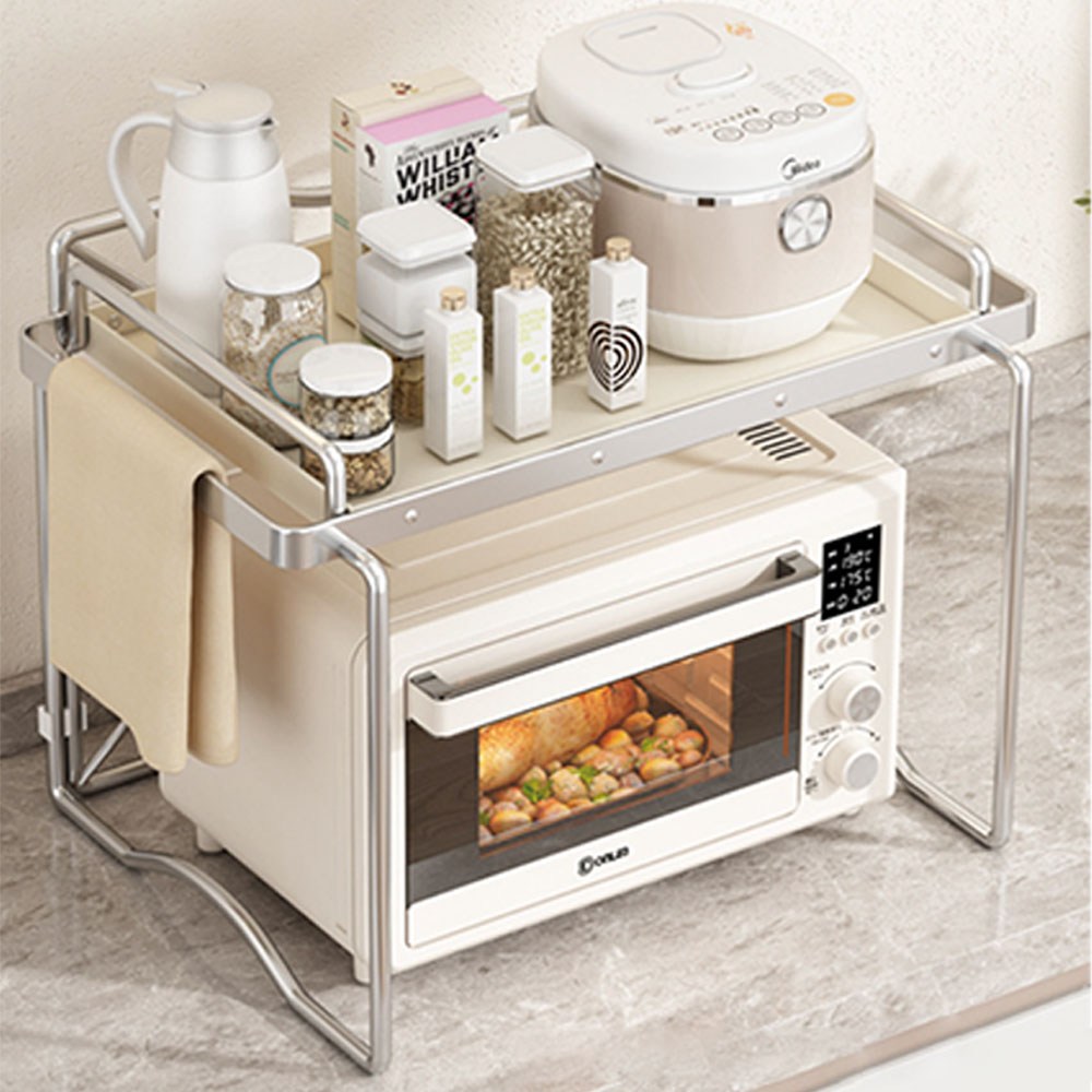 3초 만에 주방 공간을 혁신하는 이지홀릭 전자레인지 선반