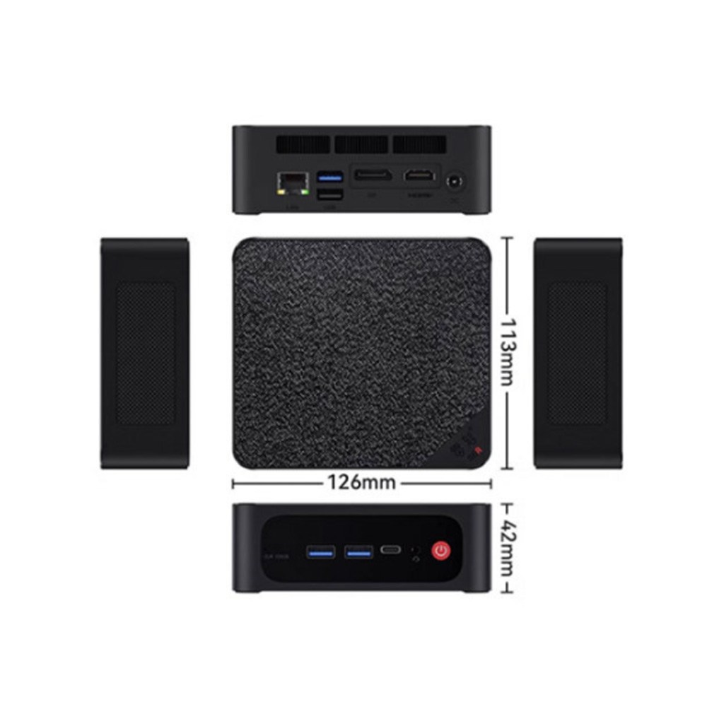 [ XC샵 ]비링크 BEELINK SER5 MAX 5800H AMD Ryzen7 미니PC 54W 라이젠7 베어본 컴퓨터 본체, 32G+1TB, 그레이