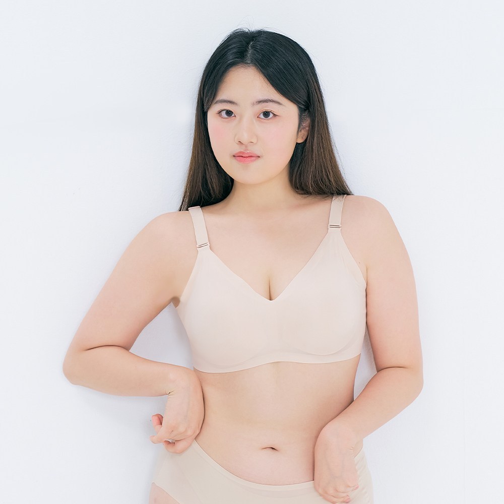 아나콘다이너웨어 더핏브라MAX 빅사이즈 큰가슴 무봉제 노와이어 심리스브라 브라렛 브라탑