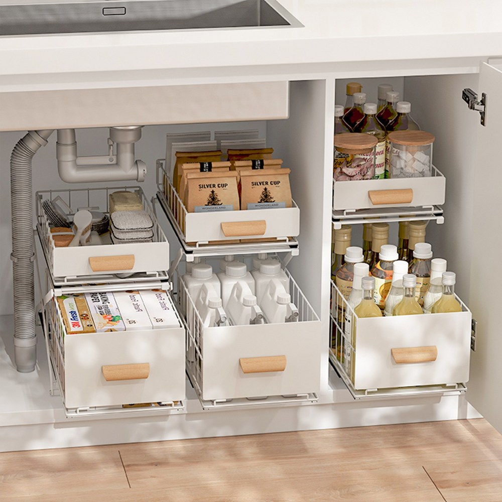 코드리빙 슬라이딩 정리대로 주방을 효율적이고 깔끔하게!