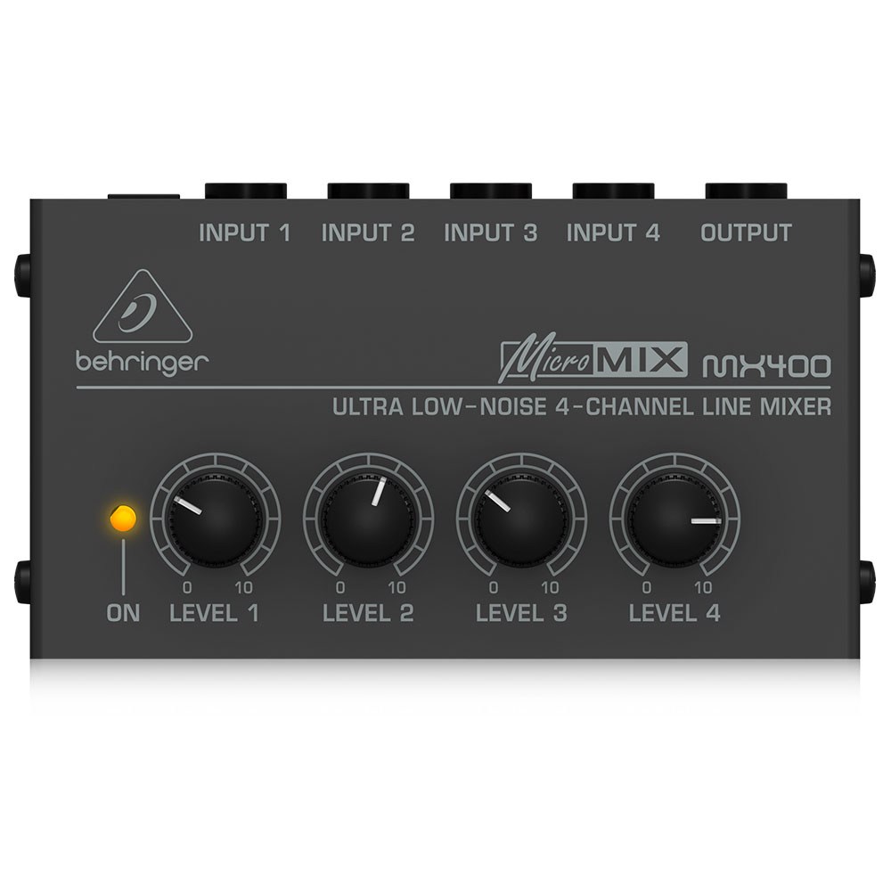 베링거 MX400 초저소음 4채널 라인 믹서: 최상의 사운드 품질을 위한 탁월한 솔루션