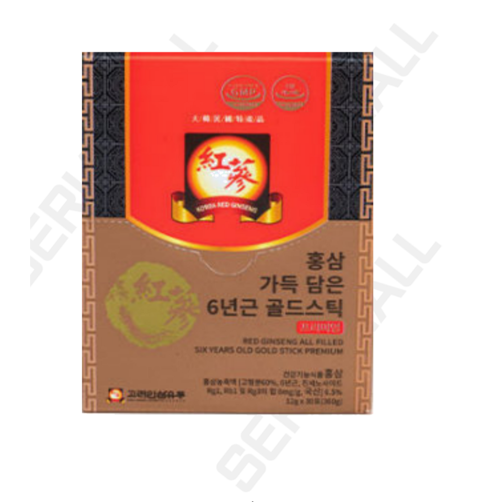 고려인삼유통 홍삼 가득 담은 6년근 골드스틱 12g x 30개입 [재고 00EA] - 클로렐라 | 쿠팡