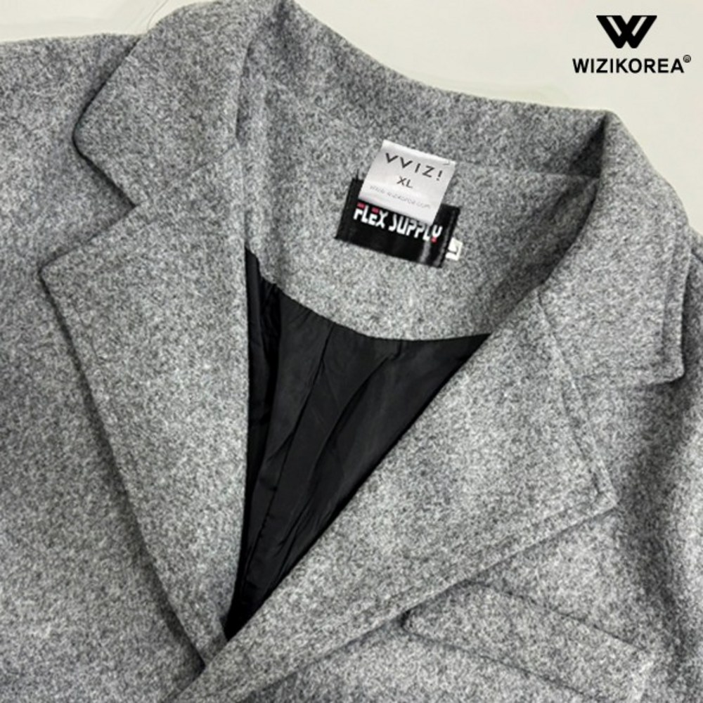 세련된 남성 스타일을 완성하는 WI001CT 모직 하프 코트