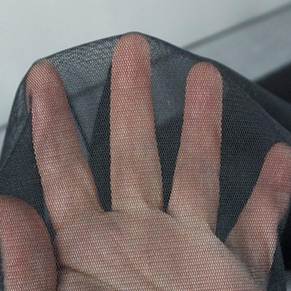 가볍고 하늘하늘한 여름을 위한 원단: 원단대장 망사 블랙 무지 스판 올풀림이없는 비치는천 스판 의류 원단